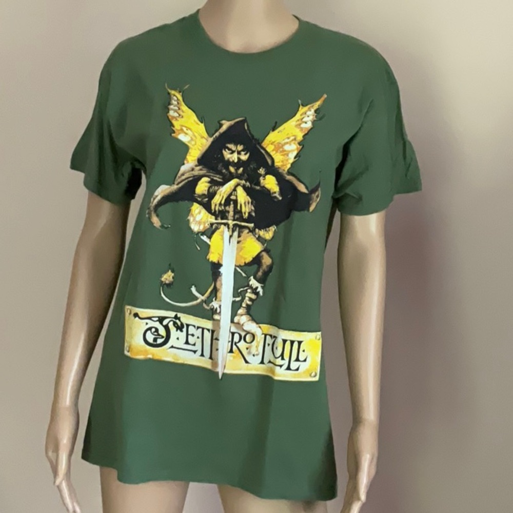 Jethro Tull Concert Tee 50th Anniversary Tour 2018 Sage Green
